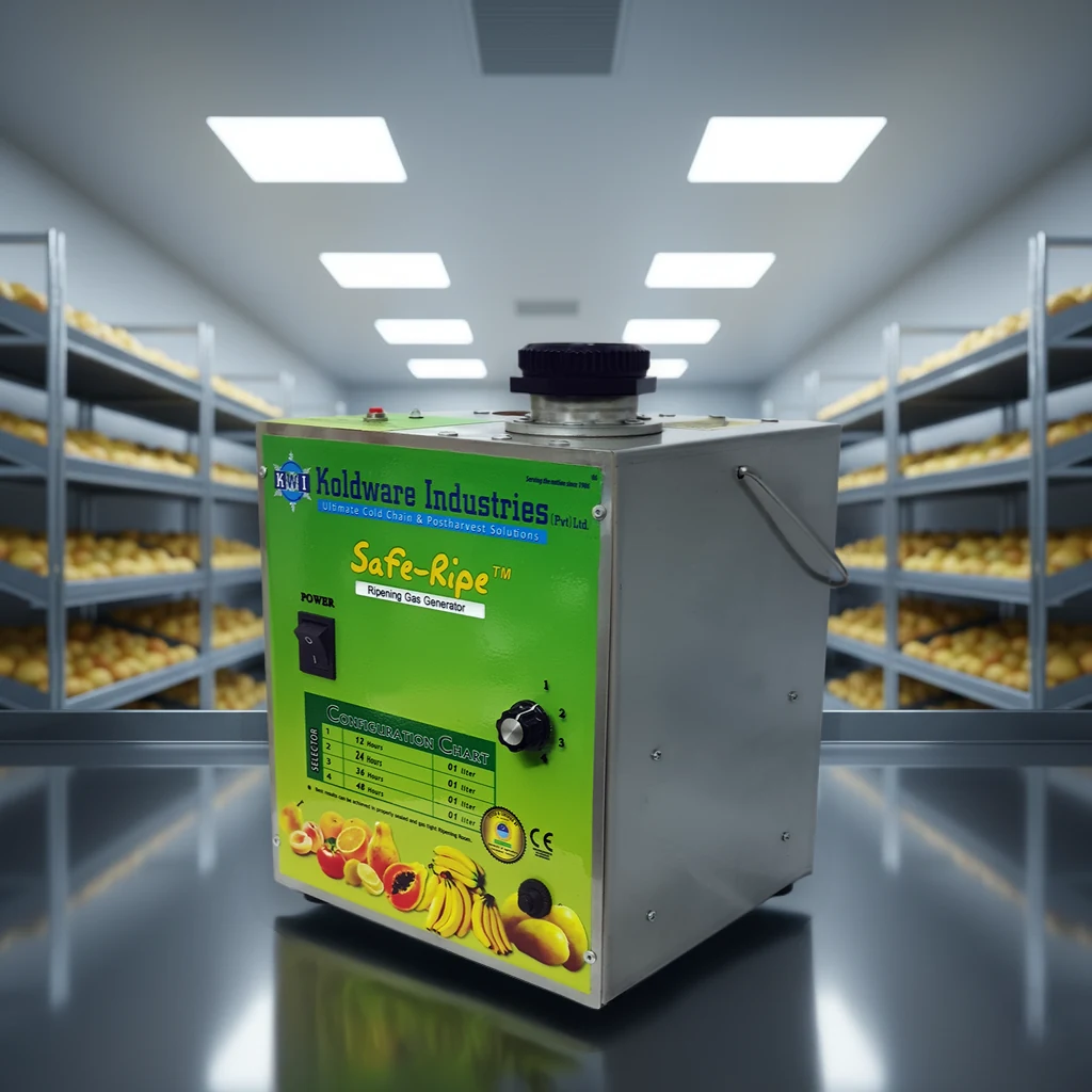Authenticated Safe-Ripe&trade; generator in a packhouse ripening room